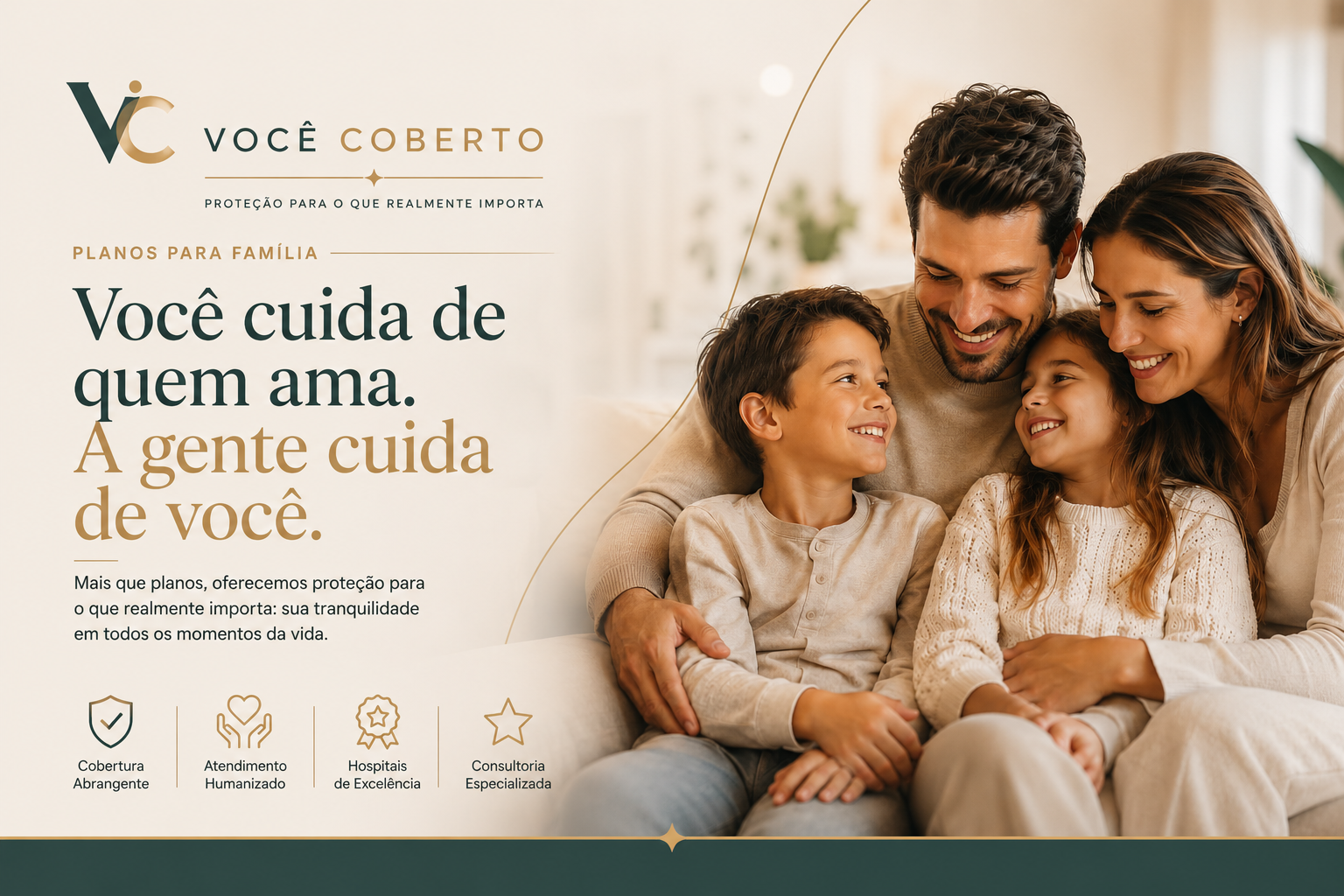 Família protegida pela Você Coberto